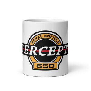 Interceptor 650 White glossy mug