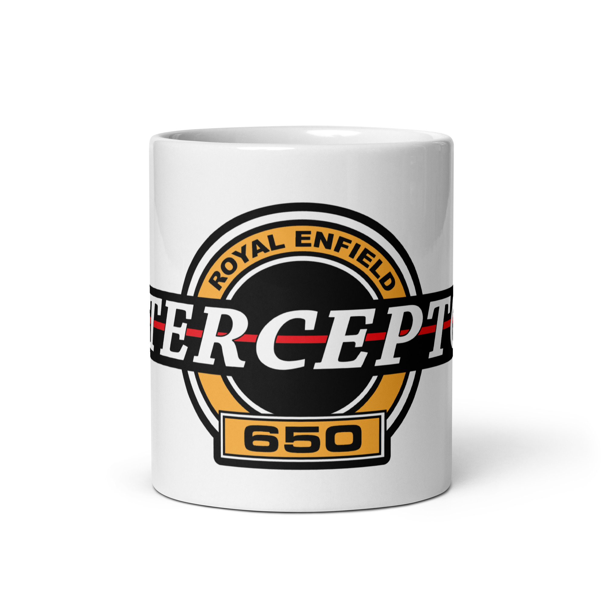 Interceptor 650 White glossy mug