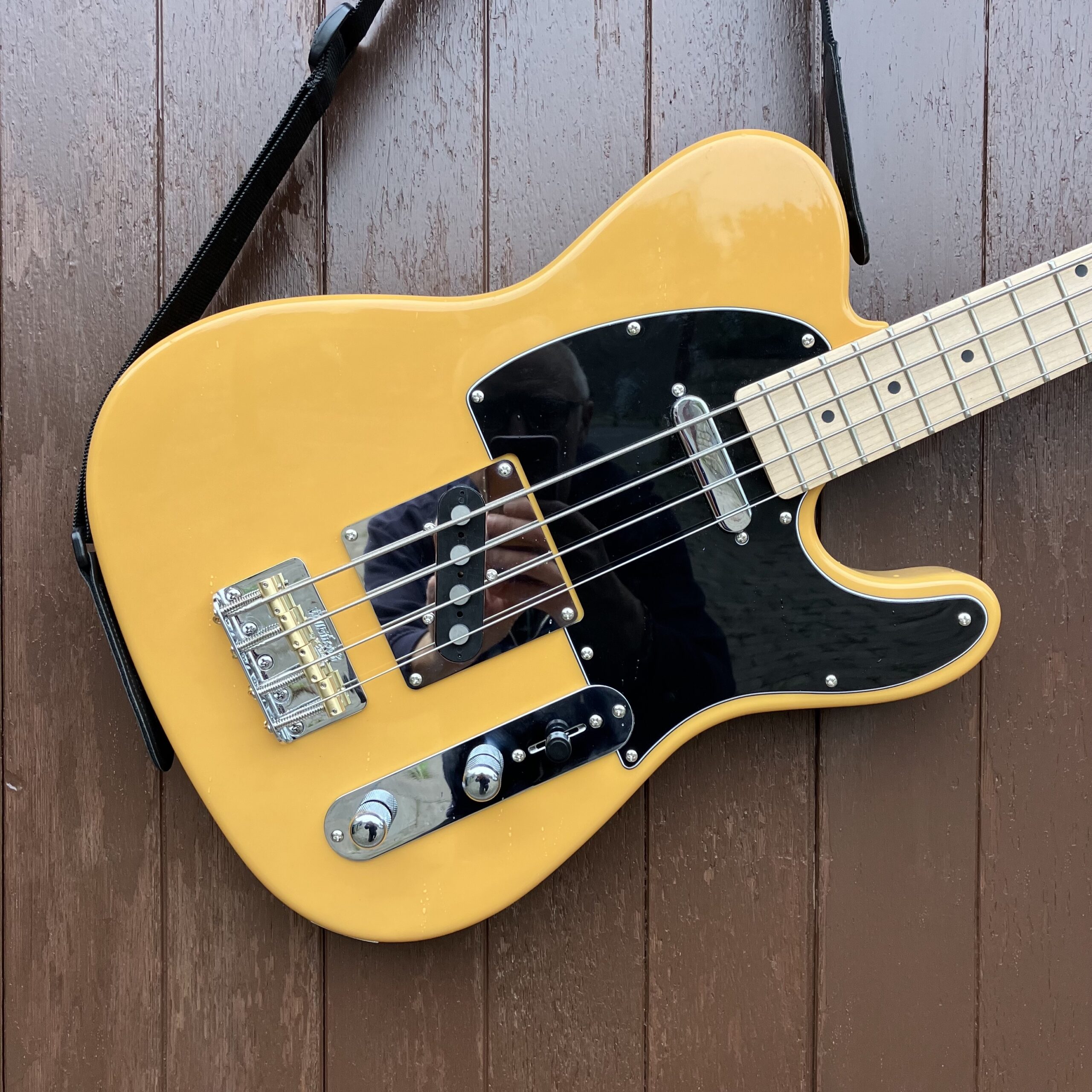 Retrovibe T30 Telebass 30.6" short scale Butterscotch - Image 3